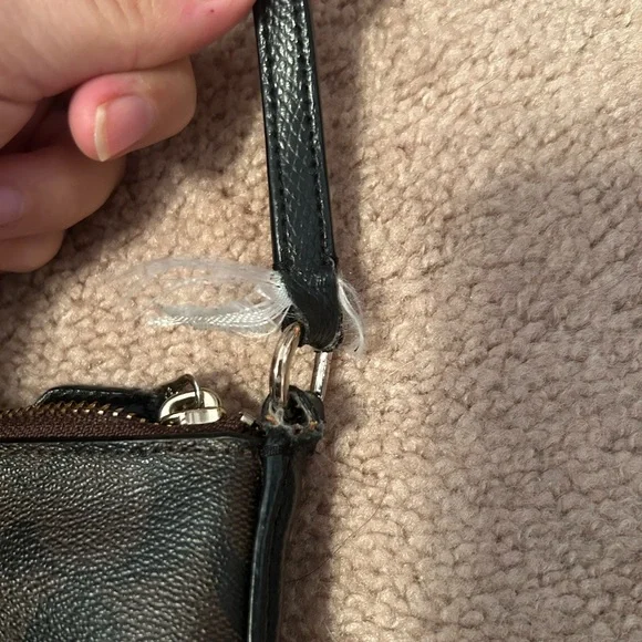 Coach Black and Brown Signature Crossbody Bag - Picture 3 of 4